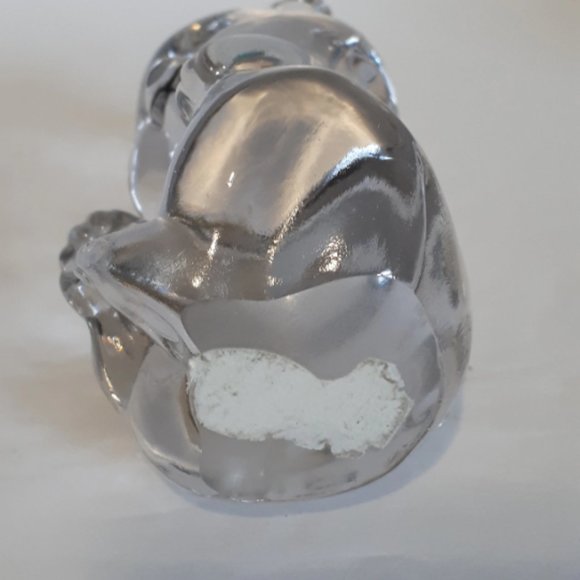 Vintage Fenton Glass Bear Month of May Emerald Heart Vintage 1980's - Picture 9 of 10
